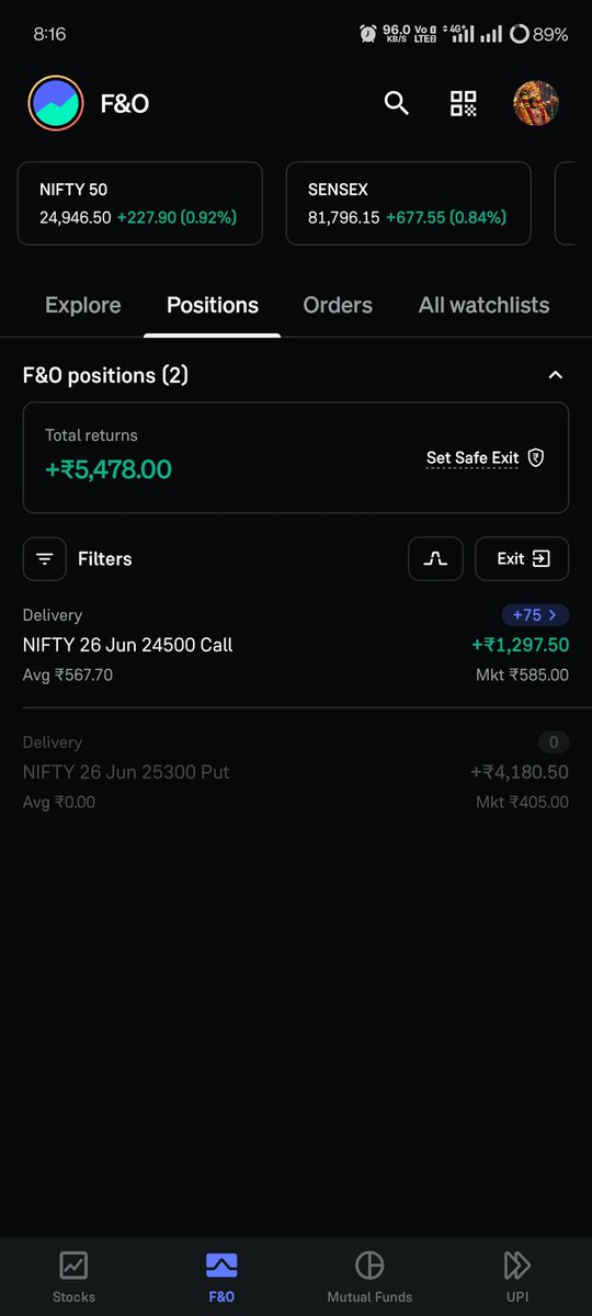 Booked a profit in puts 
Entered in call again Aiming for ATH 26000

Trading Guru <a href="/suchak_chirag/">Chirag Suchak</a> 

<a href="/AjjuBhai1988/">Ajju Bhai 🚩🇮🇳🚩</a> <a href="/arajwardhan92/">Anurag Rajwardhan🇮🇳</a> <a href="/chintan9977/">Chintan mehta</a> @dreambigtraders <a href="/MAHESHS06/">Mahesh</a> <a href="/patel3544/">Devendra Barvadia</a> 
#trading #nifty50