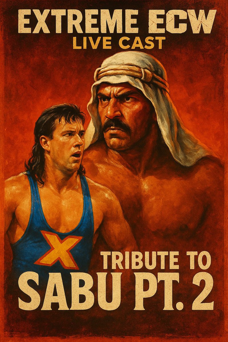 ExtremeCast's tweet image. Now available!!

Bonus Episode - Tribute to Sabu Part 2: Watch Along

Available exclusively on the @BTT_Podcast $5 Patreon tier 

Patreon.com/bookingtheterr…

Hosts: @MPRU83  @JohnVanDamage @LeoWyatt85

#RIPSabu