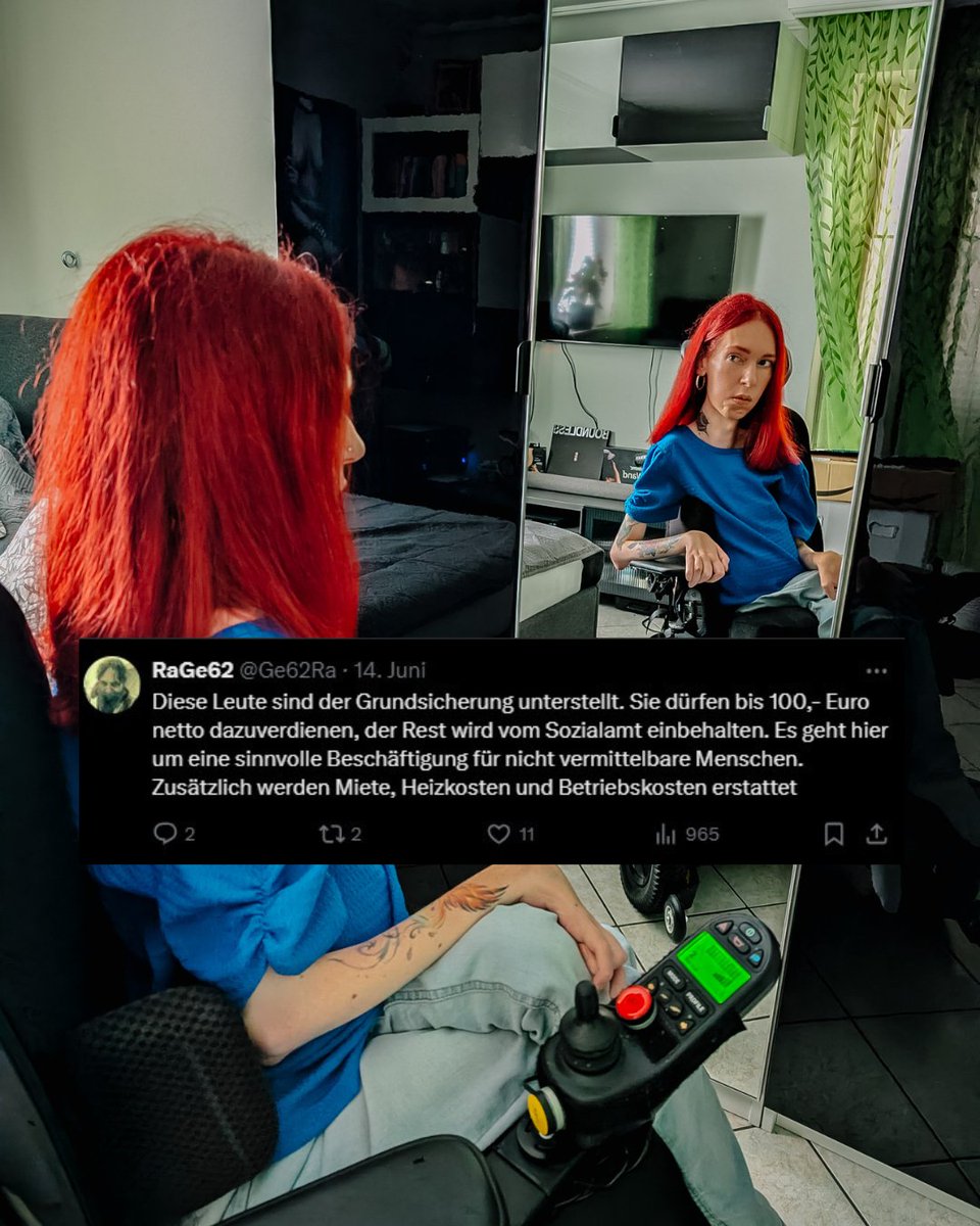 sexabled_lily's tweet photo. 1/9
📢 Werkstätten sind keine Inklusion. Sie sind organisierte Ausgrenzung.
👉 Über 300.000 Menschen arbeiten in Deutschland in Werkstätten. Für 1,35 €/h. Ohne Tariflohn. Ohne Arbeitnehmendenrechte.
Das ist kein Schutzraum. Das ist staatlich legitimierte Armut.
Warum? https://t.co/5hpCbCuVVt