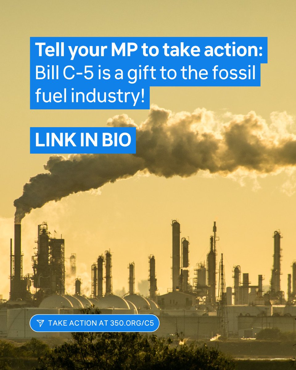 Bill C-5 is a dangerous omnibus Bill designed to ram through provisions that would shorten windows for environmental assessments and Indigenous land consultations for major infrastructure projects. Learn more and take action here: win.newmode.net/350org/c5