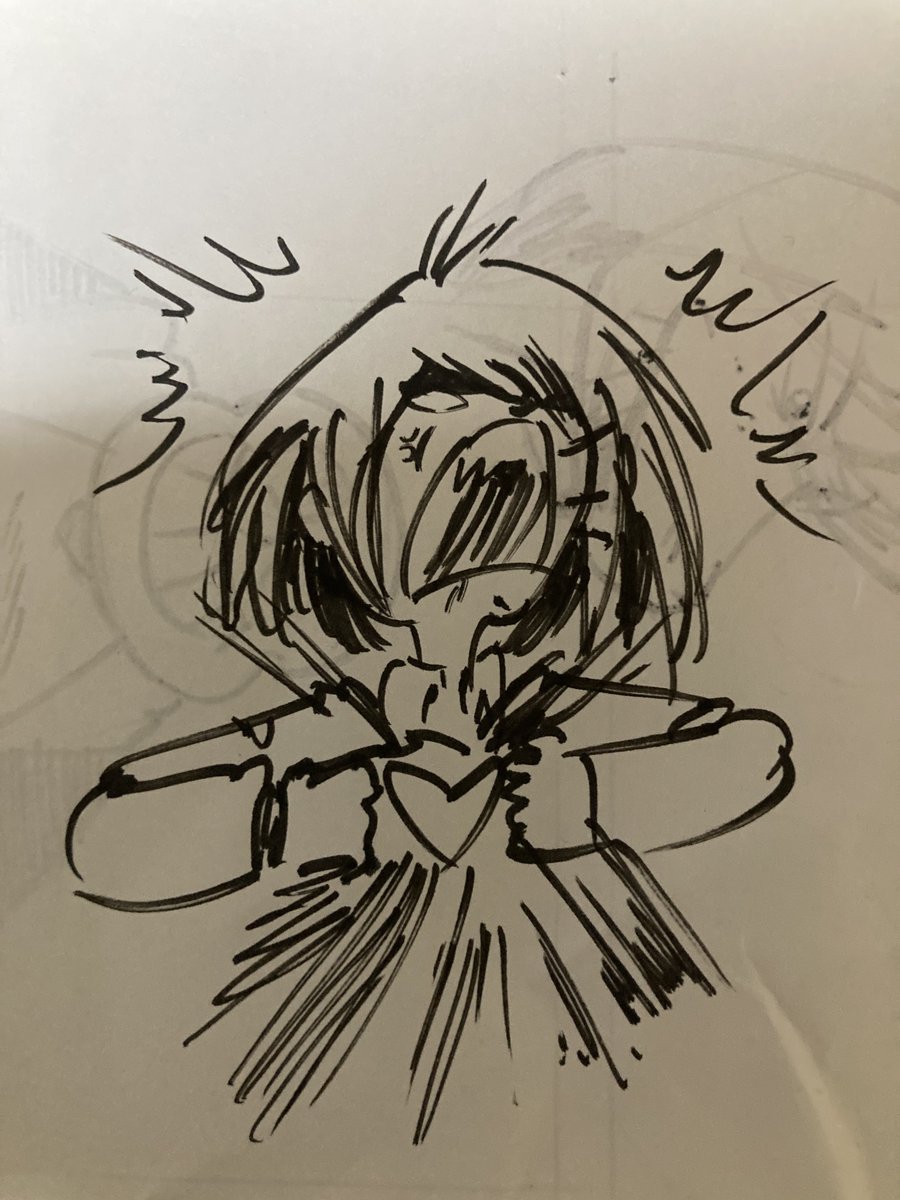 息抜きに下描き無しで描いたヤツ
 #deltarune 