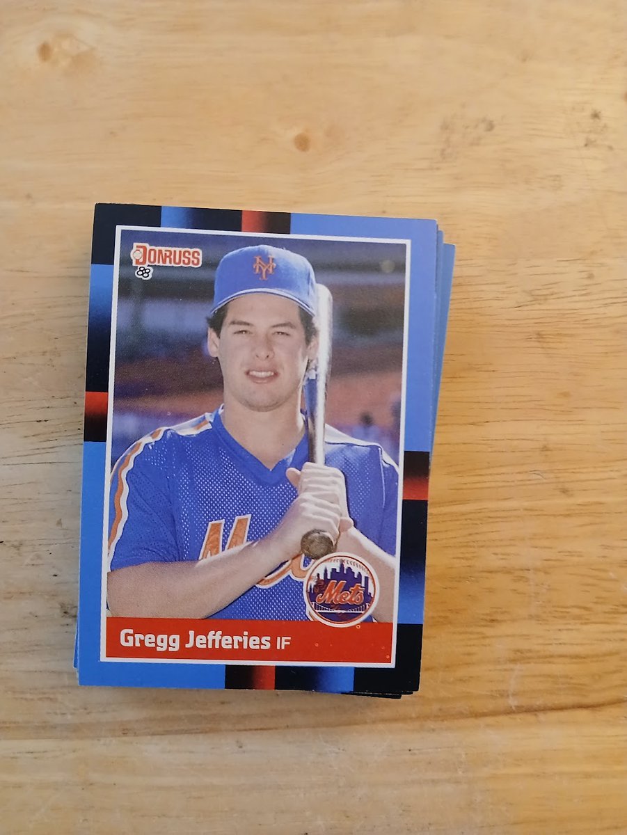 I recently picked up an '88 Donruss set for $6 at a Goodwill. THAT GREG JEFFERIES CARD WAS SUPPOSED TO PAY FOR A 'VETTE CONVERTIBLE, FOR CRYING OUT LOUD!!!!!!!😎
