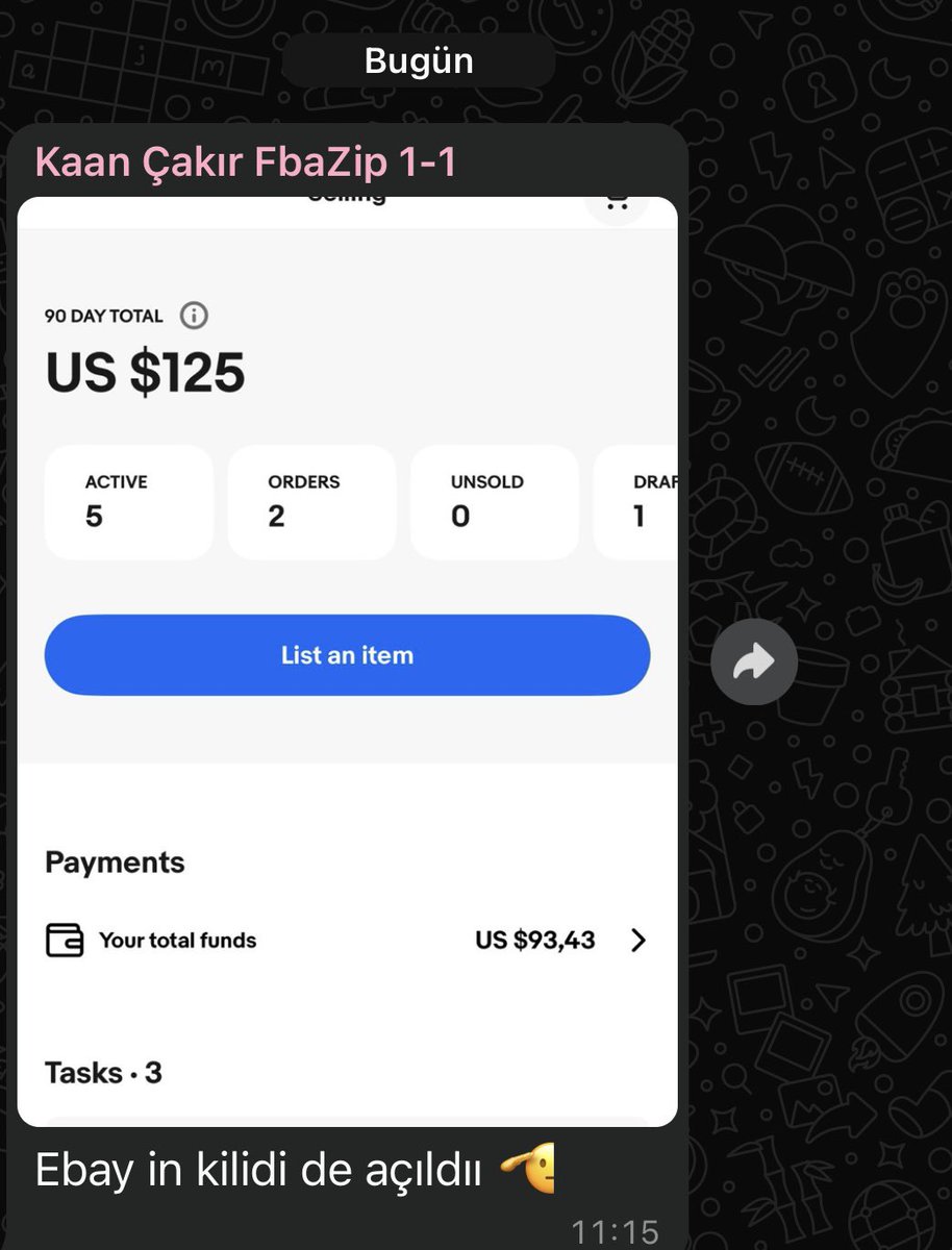 daha PL yapmaya başlamadı bile.
atbitraj ürünleri ebay'de crosslisting yaptık.

arog gibi bütün skilleri yükleyemiyoruz ama sistemi sürece yayarak düzgün bir şekilde kurmayı öğretiyoruz.

şekil A: