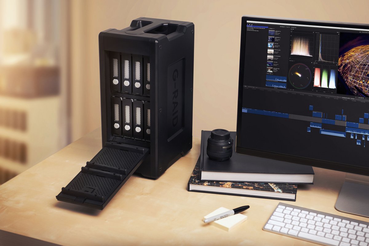 Level up your workflow with professional-grade, high-performance storage. The SanDisk Professional G-RAID MIRROR in RAID 1 keeps your projects safe—one drive for working, one for automatic backup. Fast, reliable, and built for peace of mind.