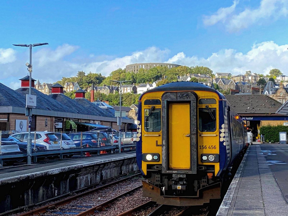 ScotRail's tweet photo. Hello @robert1lefty 🏌️‍♂️ Your local station has a special message to share! https://t.co/Kj2CXrwTXE
