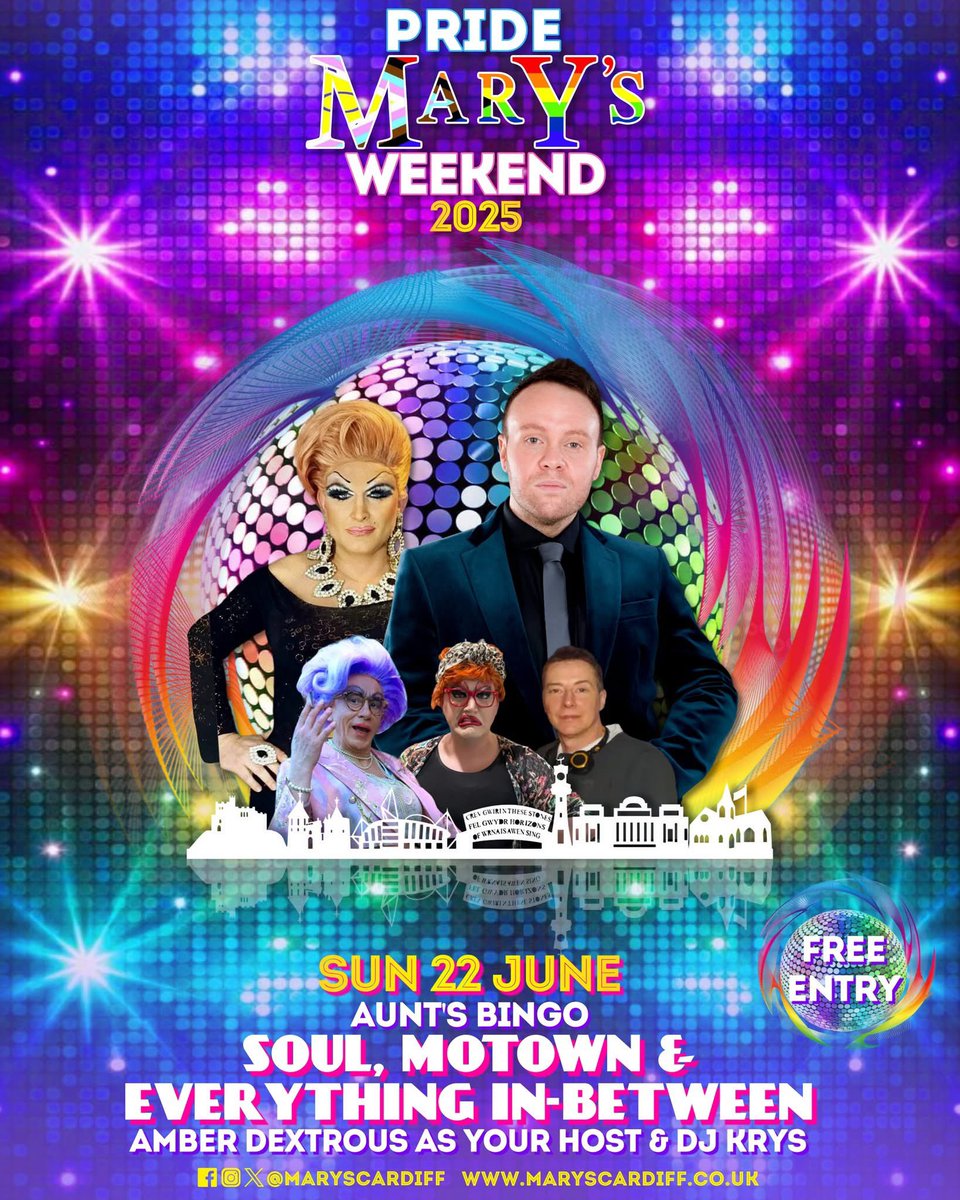 🏳️‍🌈🏳️‍⚧️ Happy Pride week everyone; We're in fully proud and party mood and looking forward to welcoming customers both old and new, local or visiting to come see us. Just look at the feast of entertainment we've got for you this week!! 🏳️‍⚧️🏳️‍🌈