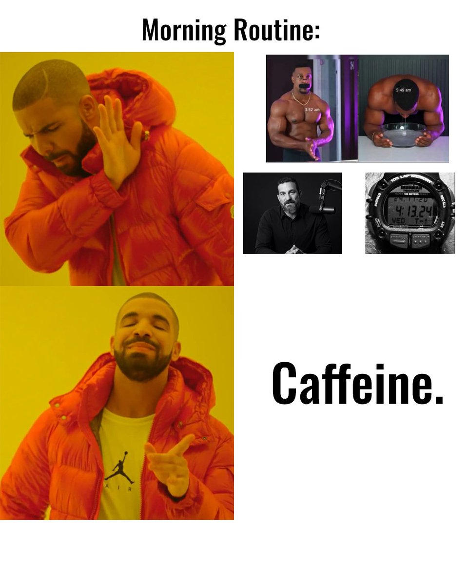 The realest morning routine you'll ever see. 

#gymbros #morningroutine #caffeine