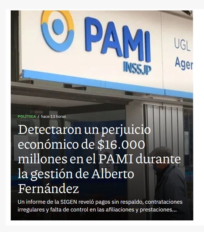 Un informe de la #SIGEN reveló pagos sin respaldo, contrataciones irregulares y falta de control en las afiliaciones y prestaciones del #PAMI en 2023, durante la gestión de #LuanaVolnovich.