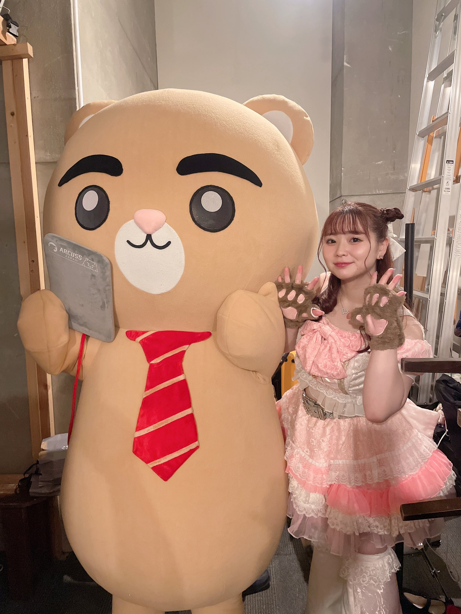ジャンボで作った推し色くまちゃん【完成品】 | SUNFELT