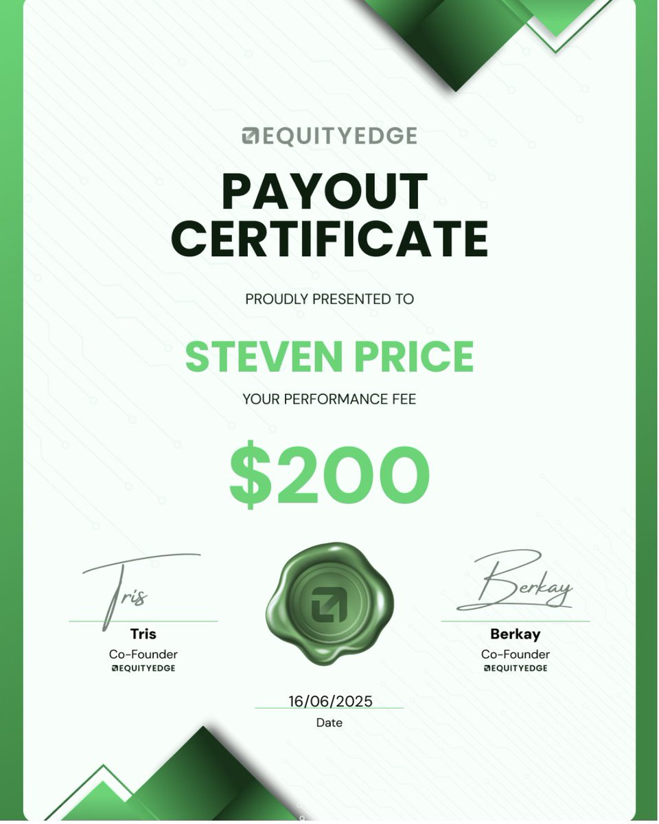 Really pleased with myself today getting my first payout trading with <a href="/EquityEdgeUK/">Equity Edge</a> was a milestone for me and something I have worked hard towards, thanks <a href="/equityedgeuk/">Equity Edge</a>