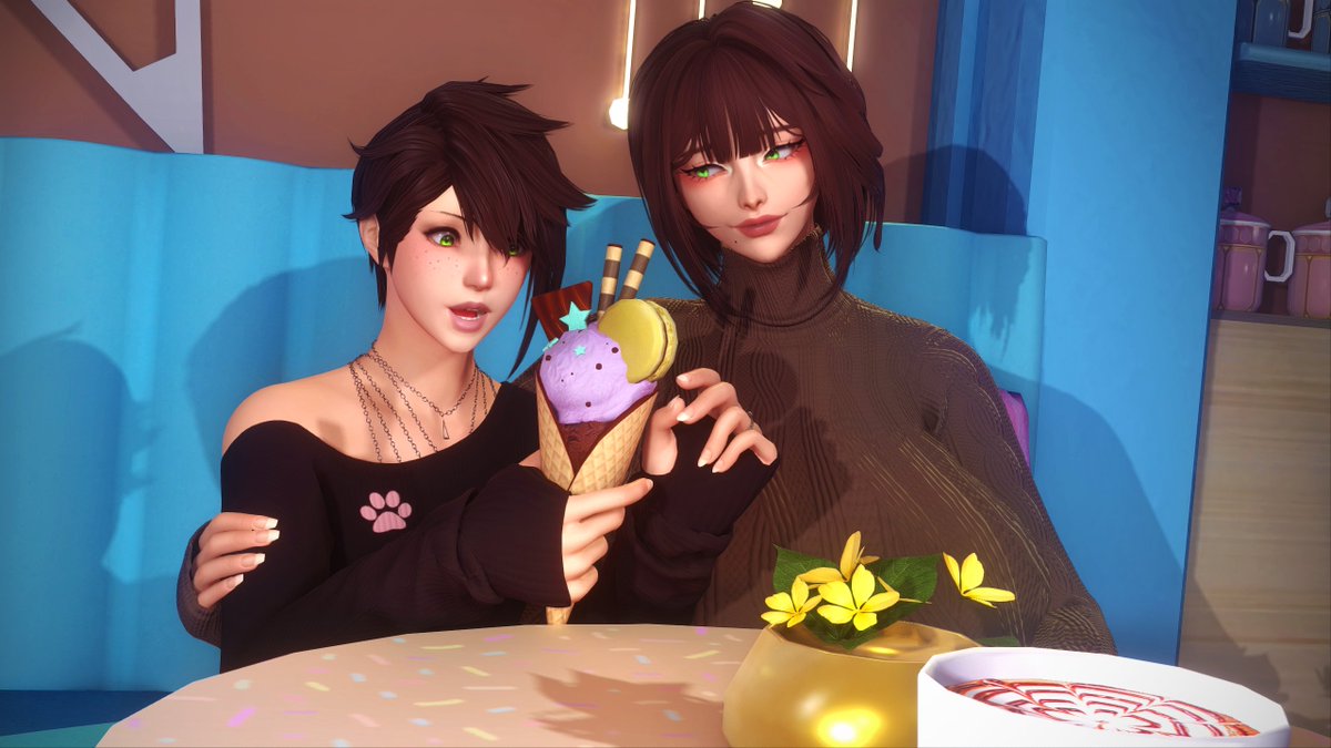 【Ｆａｍｉｌｙ　Ｍｏｍｅｎｔ 🍦】

Been wanting to make Claire's mom for a while now.
Dunno if this is final but meet Saeko~ 🩷