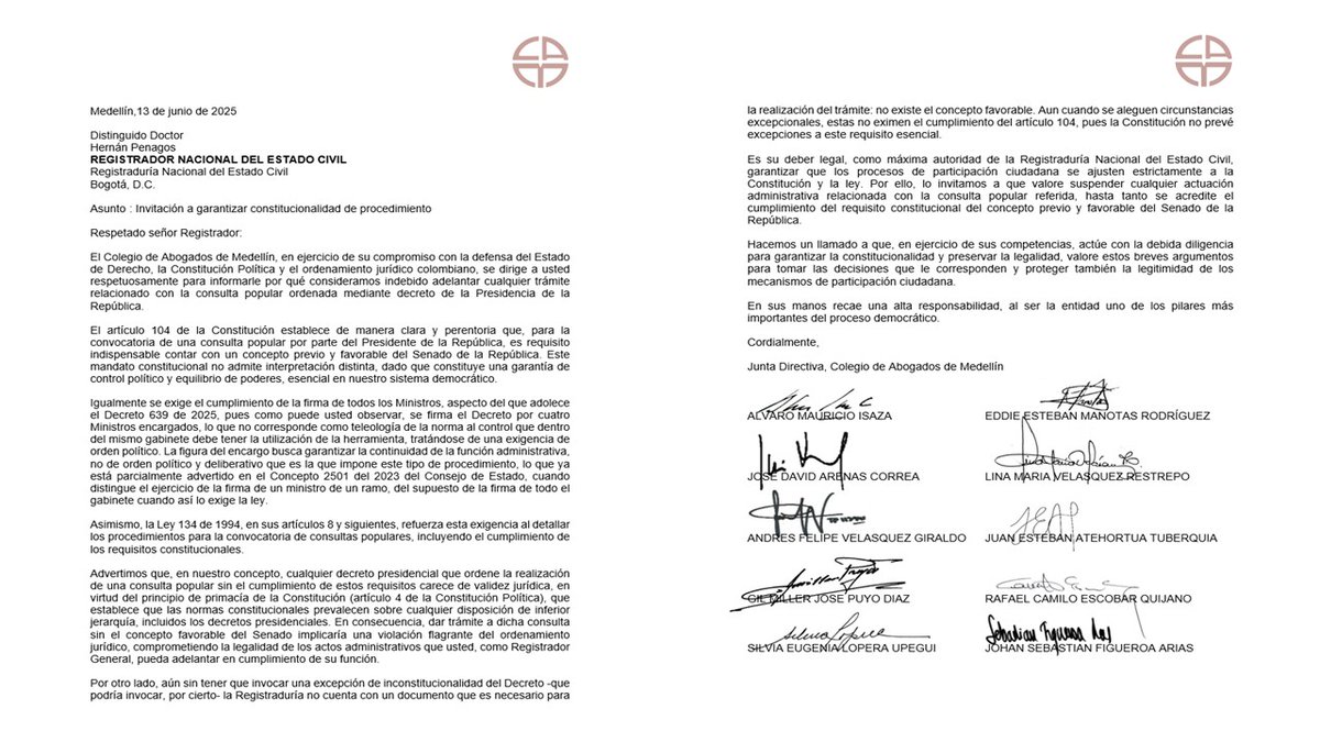 Colegio de Abogados de Medellín tweet media