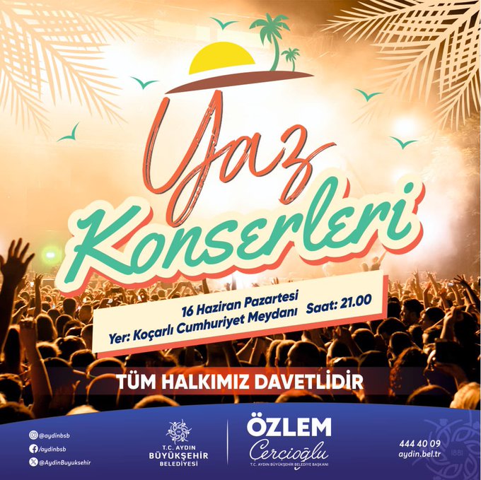 Aydın’da Yaz Konserleri Başlıyor!