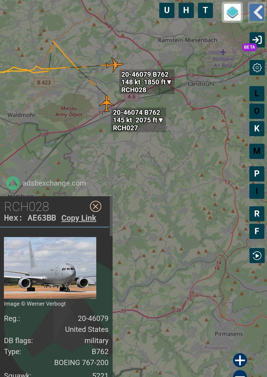 sipjack1776's tweet photo. KC-46A Pegasus 🇺🇲
2x
McGuire>Ramstein
#AE63BB/20-46079/RCH028
#AE63B6/20-46074/RCH027
@Borrowed7Time https://t.co/ljXdGihgh2