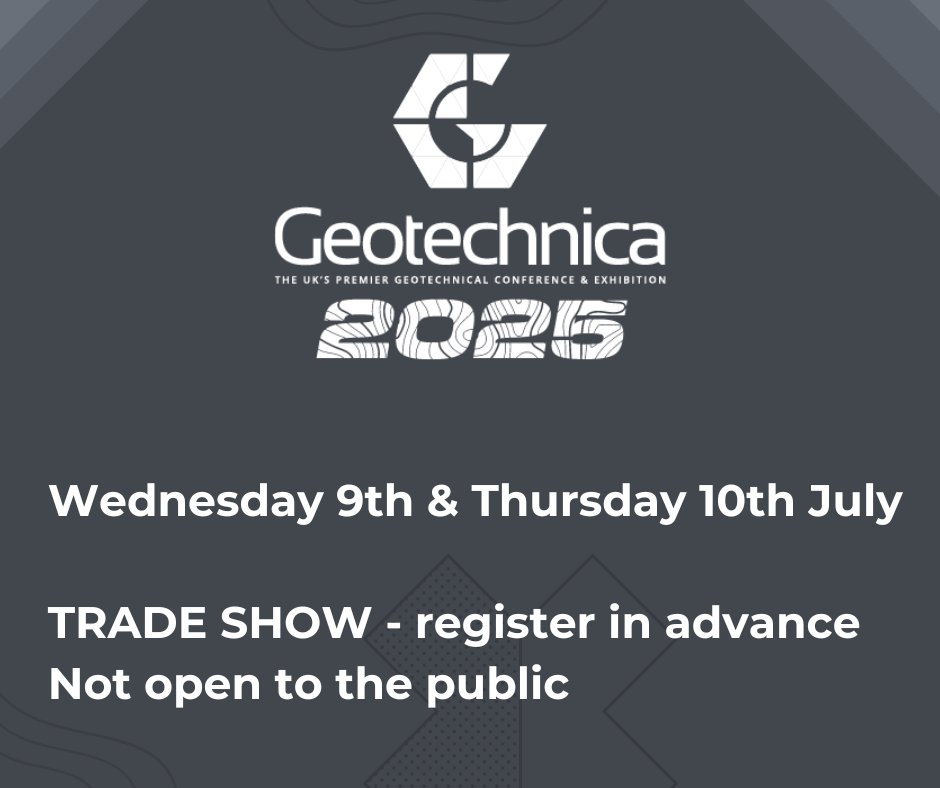 📢 We’re hosting the Geotechnica Conference &amp; Exhibition on Wed 9 &amp; Thurs 10 July!
🇬🇧 The UK’s premier geotechnical event
🤝 Network, showcase innovations &amp; share knowledge
🔗 Register now: equipegroup.com/geotechnica.ht…
