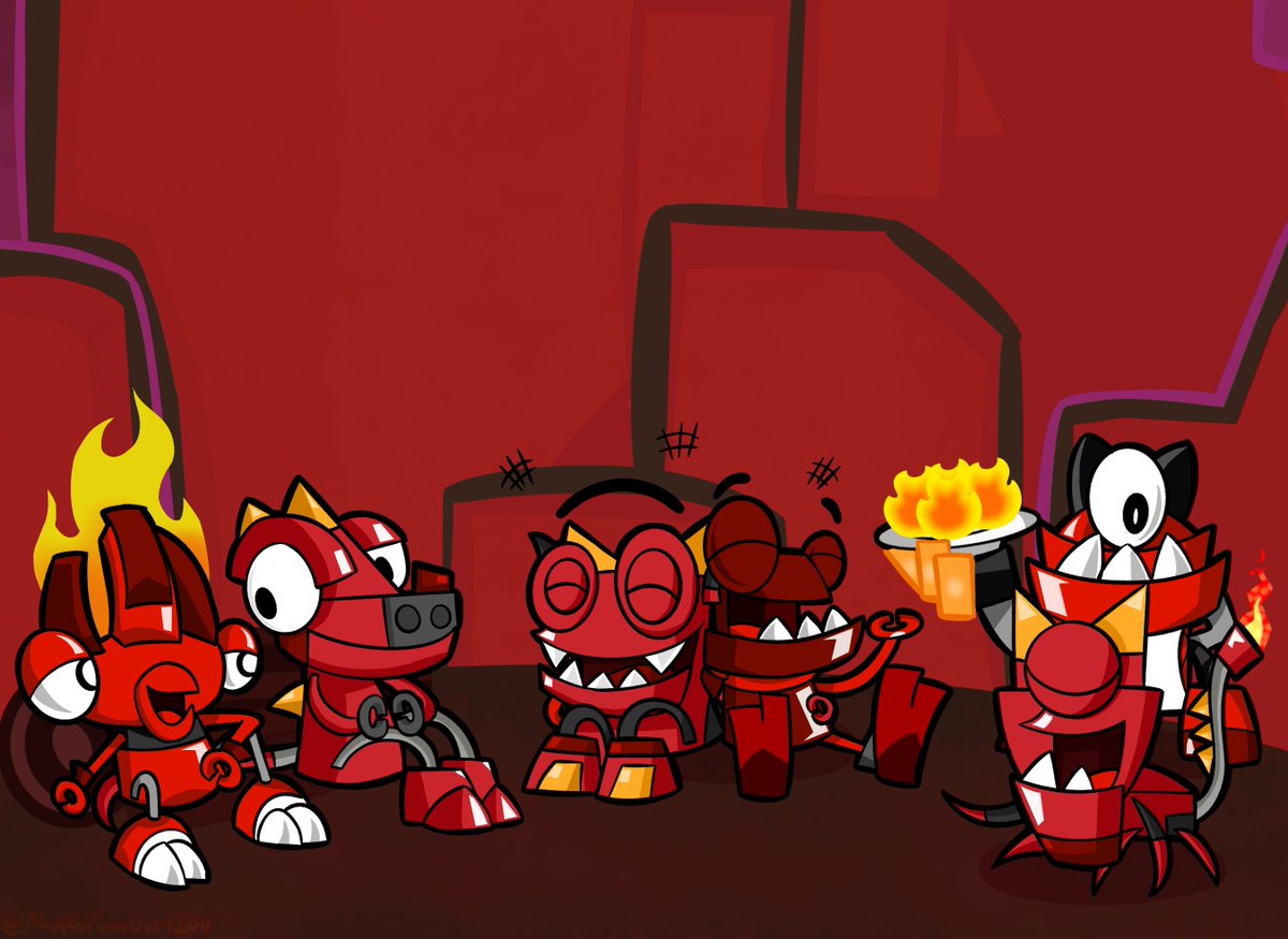 Mixelbackup100's tweet photo. 𓊈Repost𓊉
Remember, I made this masterpiece?
#mixels #flain #meltus #zorch #burnard #flamzer #vulk #fanart https://t.co/F7SKKOMMrG