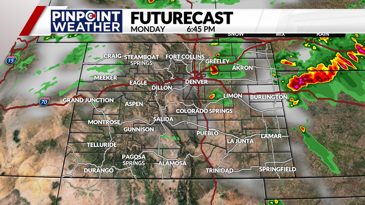 A few storms could become severe in NE Colorado today, with the severe weather threat in the metro tomorrow #cowx