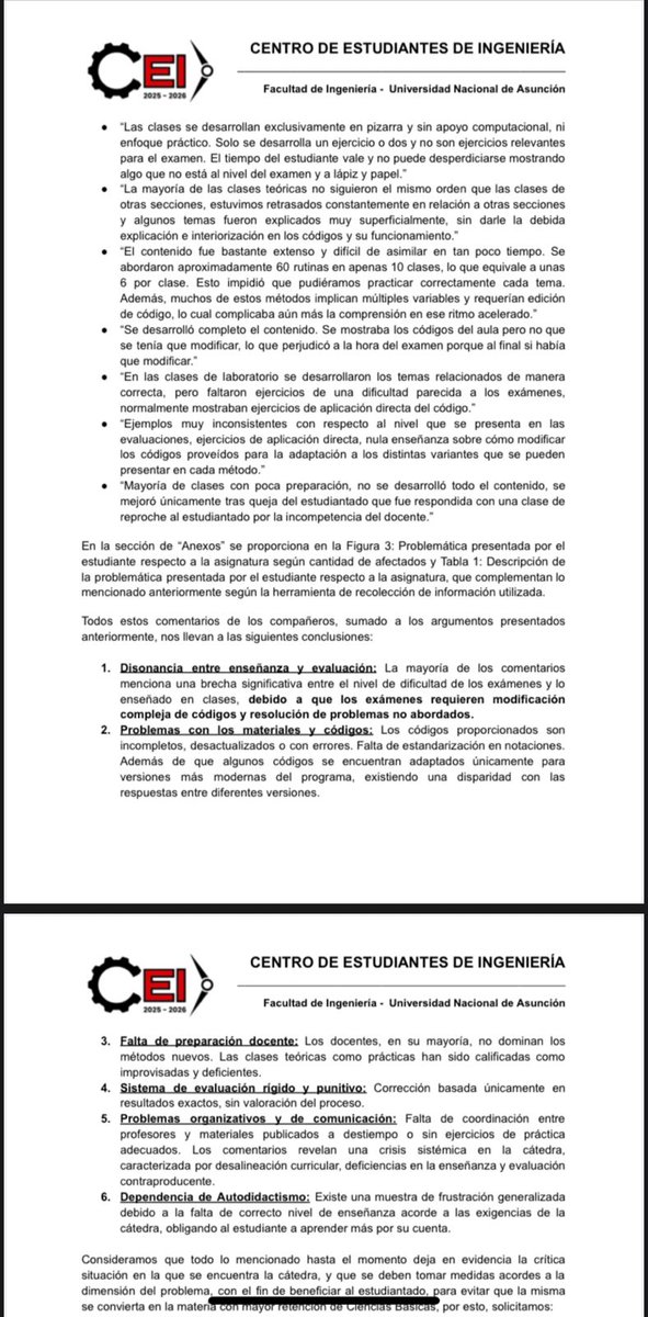 eff1553455's tweet photo. En FIUNA también hubo notas presentadas por estudiantes del año pasado y este año. 
En las notas se cuenta como a un compañero le acusó de fraude sin siquiera haber comenzado el examen y su respectivo testigo. https://t.co/o6gY1zmME7