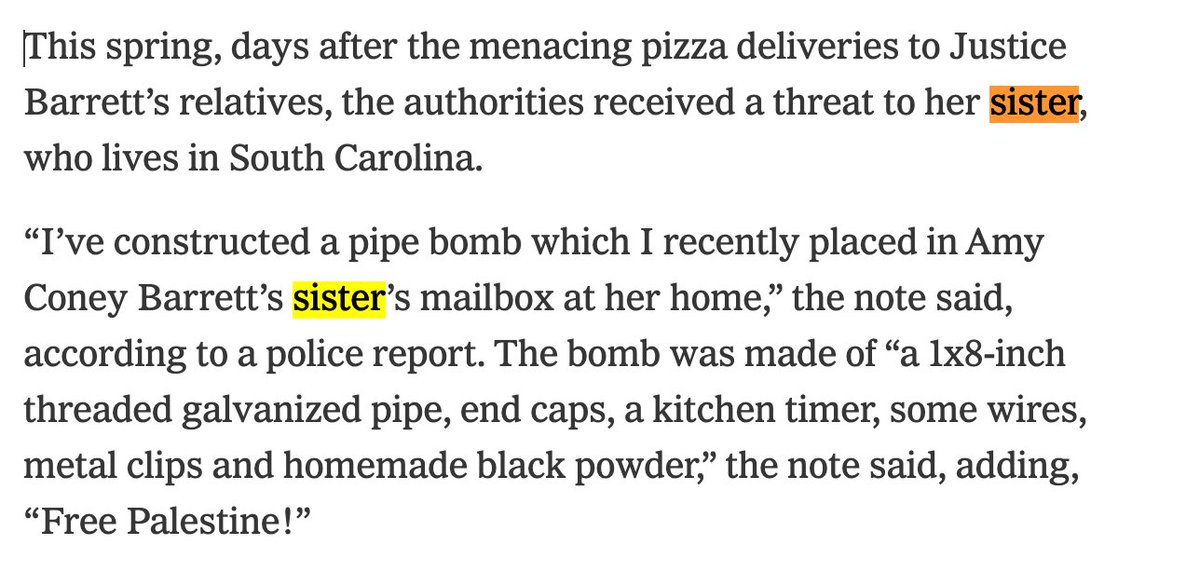 jodikantor's tweet image. It's not just public officials who are getting threats. Their relatives are being targeted too. Again: their relatives. nytimes.com/2025/06/15/us/…