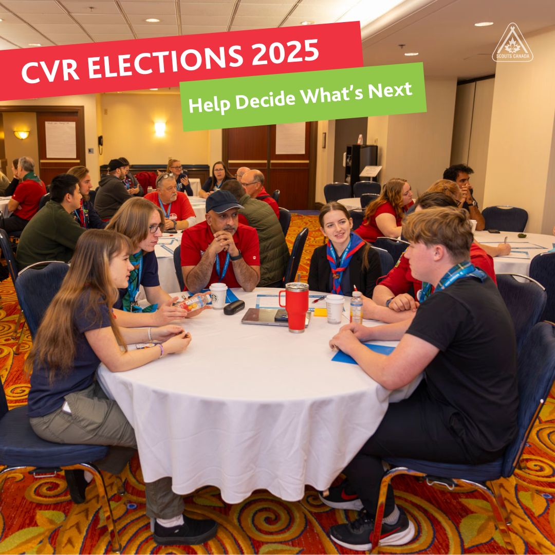 🗳️ CVR elections are open!
Each Council selects 3 reps—1 must be youth (14–26)—to vote at Scouts Canada’s AGM.
📬 Check your MyScouts email for your ballot link
🗓️ Vote by June 30

Details 👉 scouts.ca/about/leadersh…
#ScoutsCanada #YouthVote #CVR2025 #AGM2025 #ScoutingLeadership