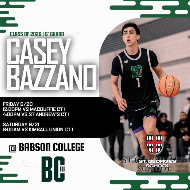 My schedule this weekend with St. George’s at the NEPSAC Showcase!! <a href="/dpina5/">Dwayne Pina</a> <a href="/kyle_vanrossum/">Coach Kyle VanRossum</a>