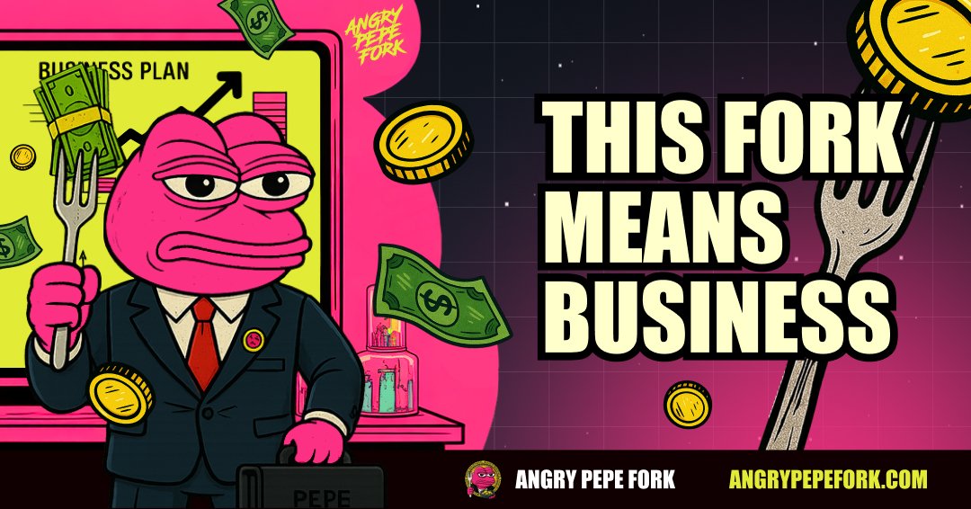 This ain’t just memes and madness — this fork means business.

$APORK is suited up, locked in, and ready to flip the entire market.
Gamified Play-To-Earn &amp; CommunityFi brewing.

💼 Fork the system. Stack for the future. 

💢Angrypepefork.com
