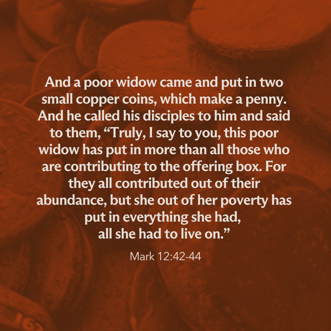 This is what it looks like to give generously and fully trust in the Lord. Recognizing that all we have has already been given to us by God, we are just bringing it back to the Giver.