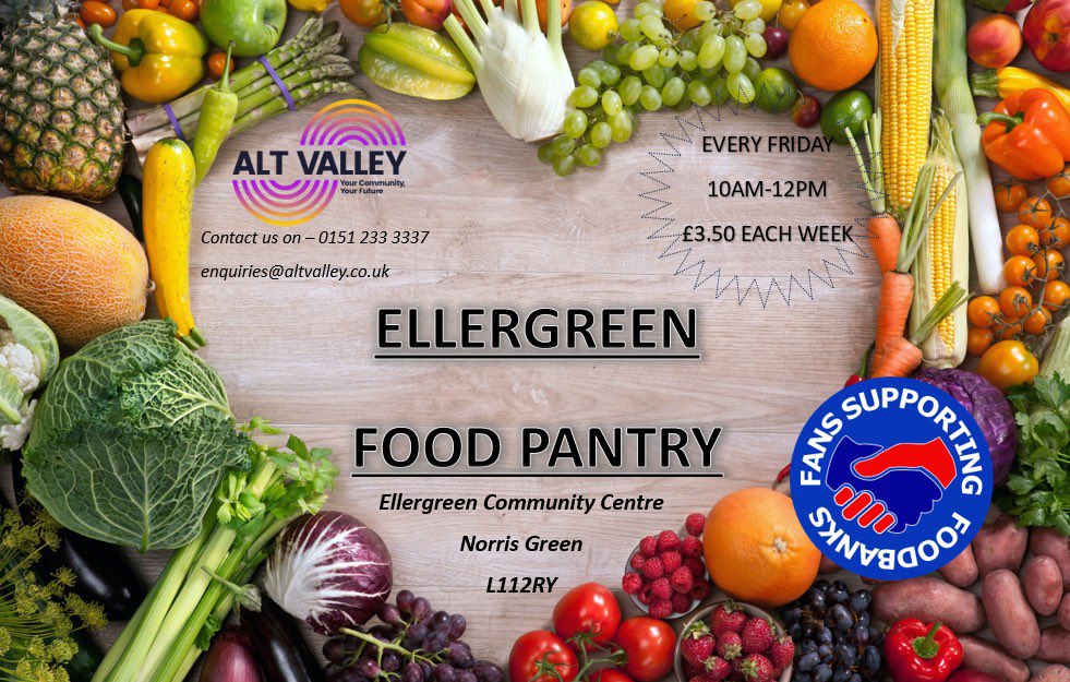 EllergreenComm1's tweet photo. Join our food pantry, running every Friday between 10am and 12pm! Registration forms at reception, or call us on 01512333337 for any enquiries! https://t.co/FNotlqRB1Z