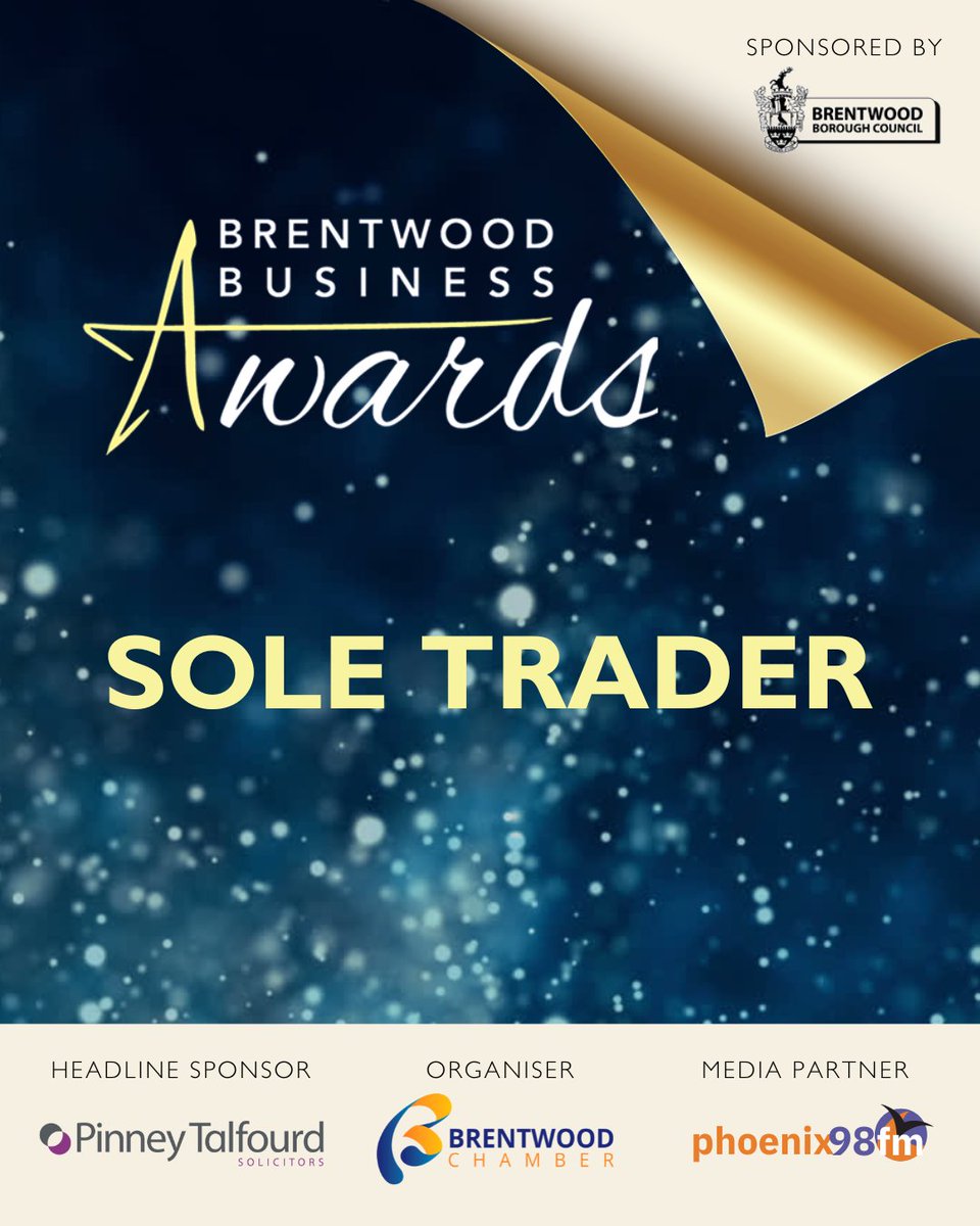 Calling all sole traders!

Brentwood Borough Council is proud to sponsor the Sole Trader category at the 2025 Brentwood Business Awards. Celebrate your success, entries close 25 June!

Enter now 👉 orlo.uk/03GZN