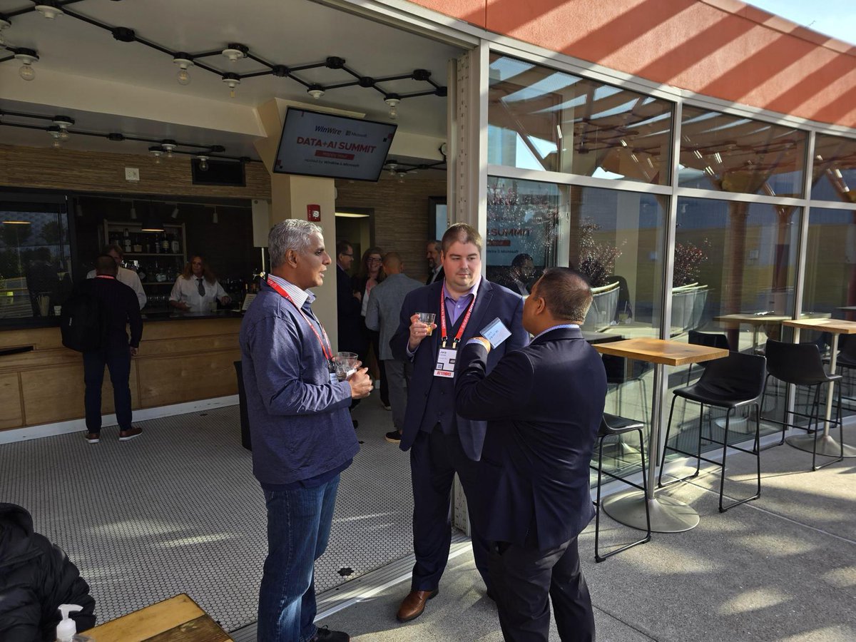 WinWire's tweet image. What a week at the Databricks #DataandAISummit! Energized by future-shaping trends in data, analytics &amp;amp; #AgenticAI. 

Thanks to @Microsoft &amp;amp; @Databricks for a great happy hour—always a pleasure connecting on real-world innovation. Explore: hubs.la/Q03s7MSX0
