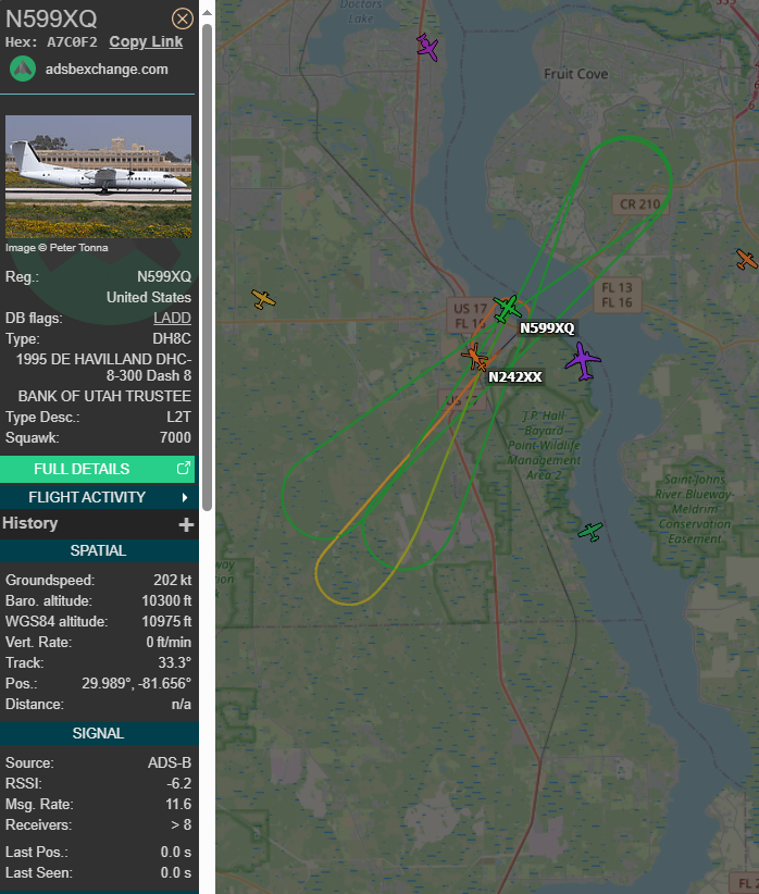 lecrayon11's tweet photo. Interesting activity going on at Reynolds Airpark this afternoon. First time seeing a contractor Dash-8 operating alongside one of the MI-17s.

#A23990 / 171E00643157511U / #N242XX
#A7C0F2 / 415 / #N599XQ https://t.co/BgppwPN2FR