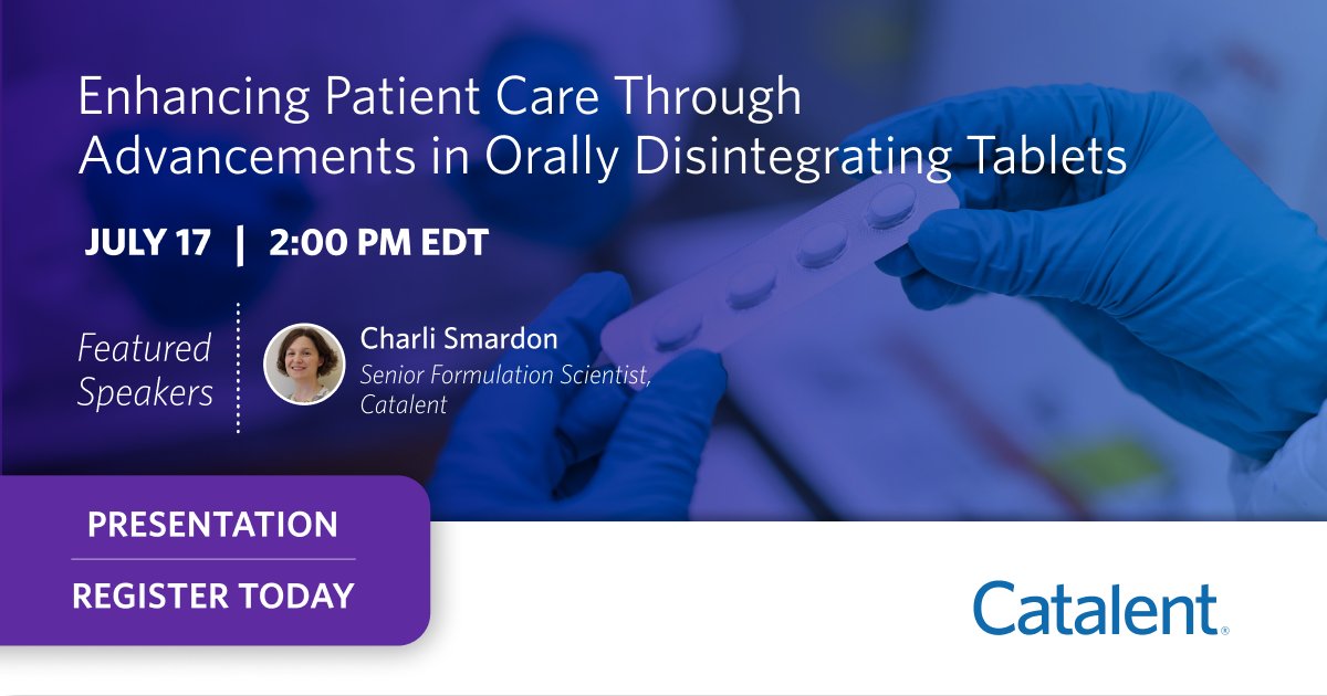 Heading to #CRS2025?

Don’t miss our presentation on how orally disintegrating tablets are transforming patient-centric drug delivery through enhanced convenience, efficacy, and adherence!

Schedule a meeting with us: ow.ly/pXFP50Wa2GK

#DrugDelivery #DrugDevelopment