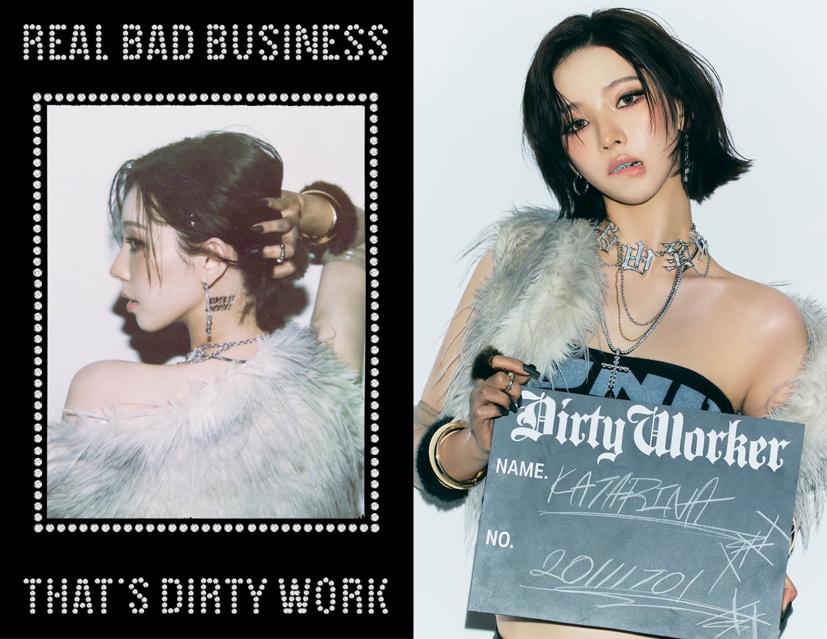 wntrult's tweet photo. aespa for ‘Dirty Work’ Dirty Worker. https://t.co/pvMwhXGQrG