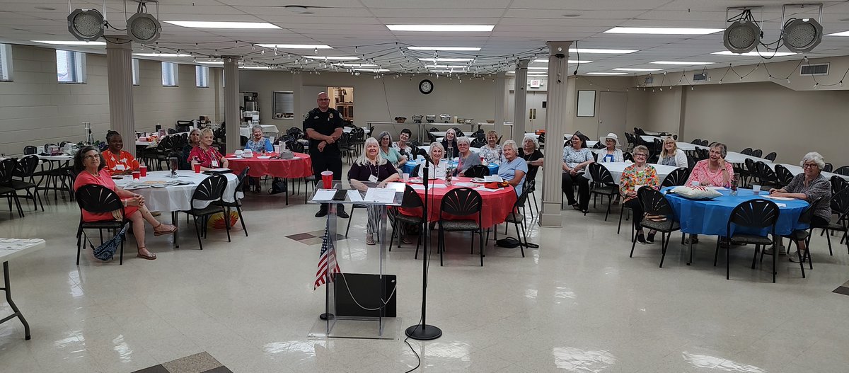 Lt. Tarkington had the privilege of speaking to the retired teachers group at First Baptist Church on East Main. He shared updates about the department and thanked them for the lasting impact they’ve made on our community.