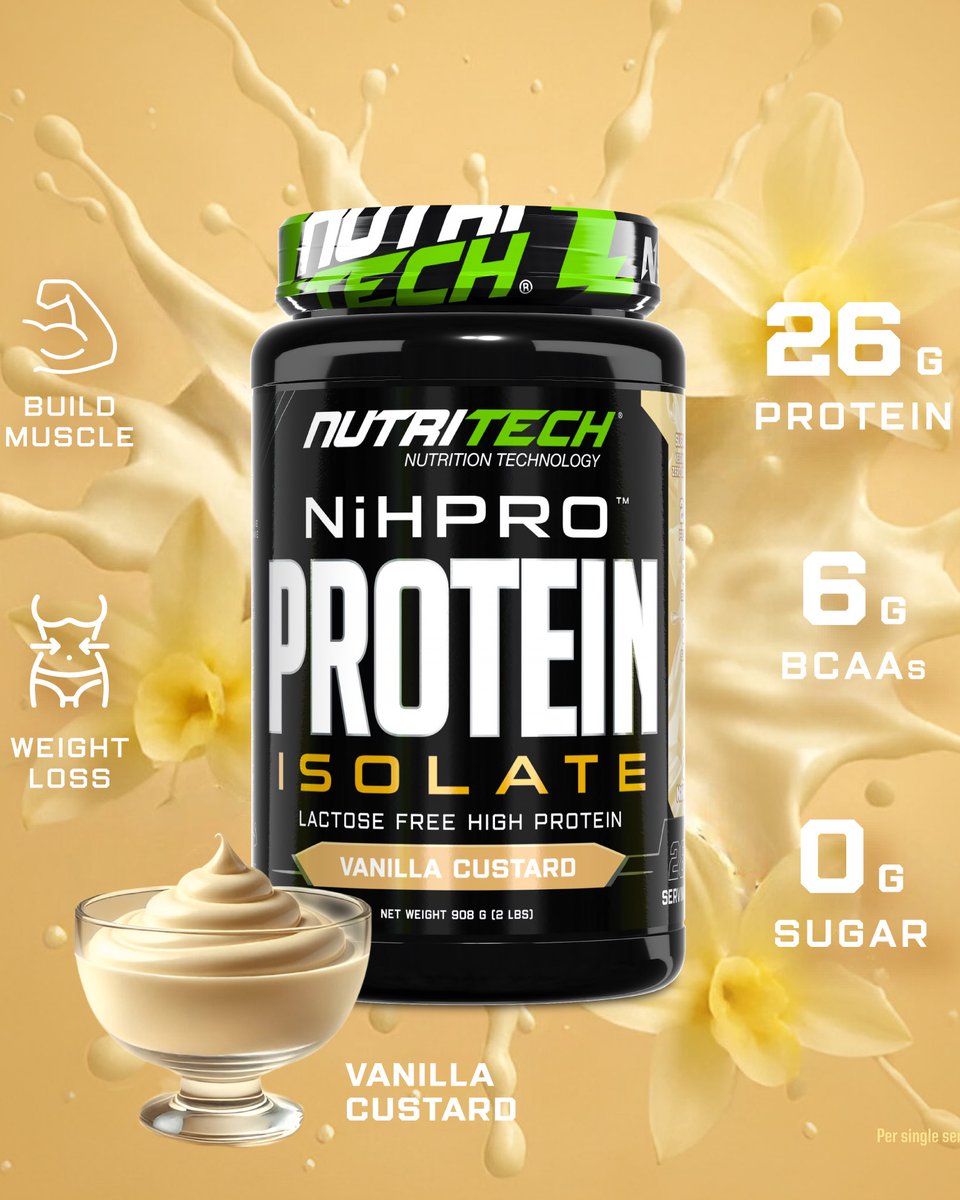🚨 NEW LAUNCH ALERT 🚨

Meet the all-new NiHPRO - ultra-lean, ultra-clean &amp; now available in 2 mouth-watering flavours:

🍫 Chocolate Ice Cream
🍦 Vanilla Custard

Supps &amp; Merch 👇️⁠
nutritechfit.com | Link in bio

#NiHPRO #NiHPROByNutritech #NiHPROProtein #nutritech