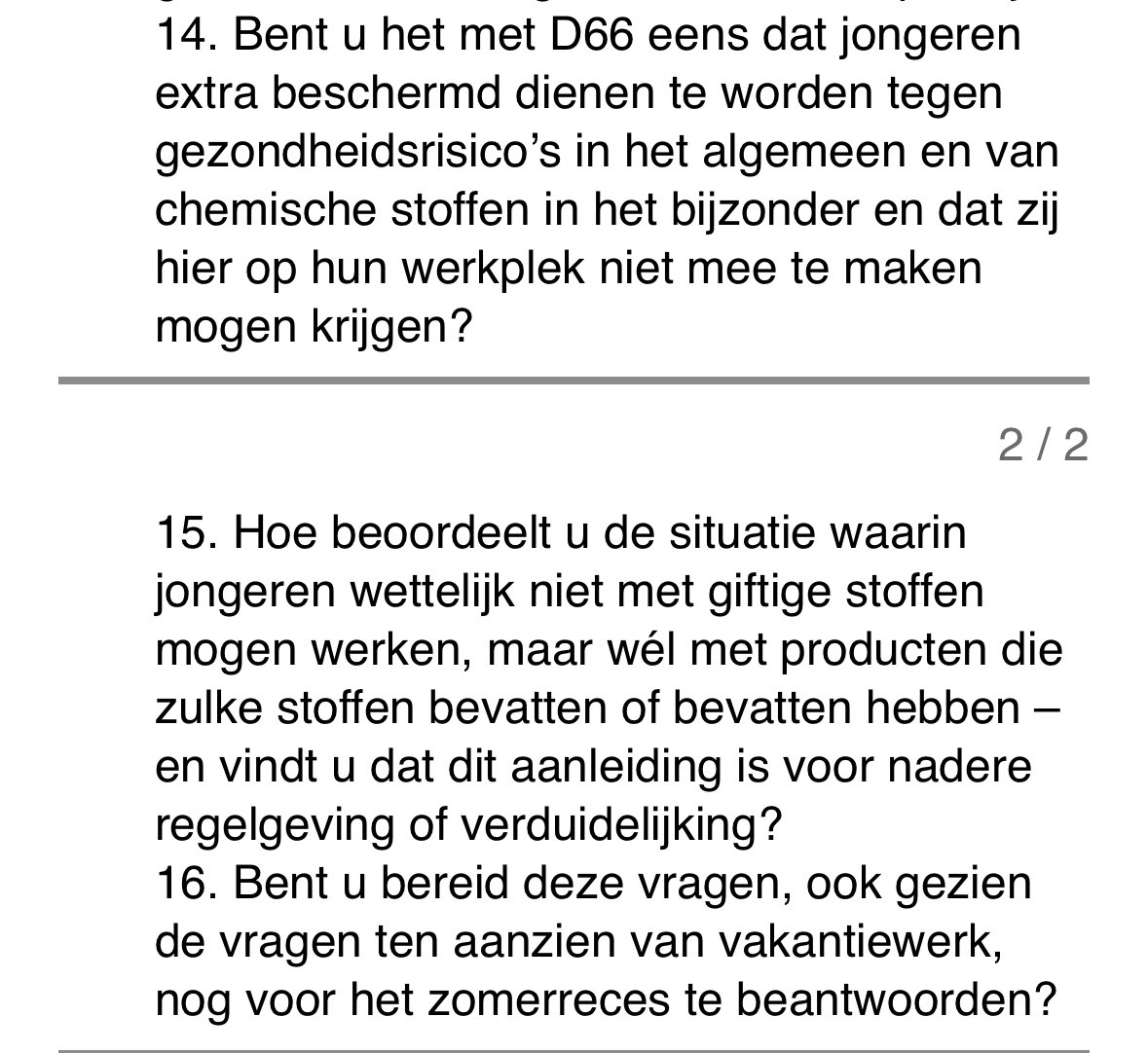 Er staan weer veel vacatures open voor vakantiewerk voor jongeren in de bollenteelt. 

Onder de 18 mag je niet werken met gevaarlijke stoffen. Maar vanaf je 13e mag je wel bollen rapen of sorteren. Is dat wel zo logisch als niet alle risico’s duidelijk zijn? Ik stelde vragen ⤵️