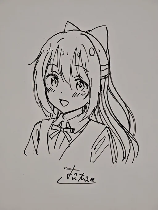 これはホワイトボードに描いたしずくちゃん 