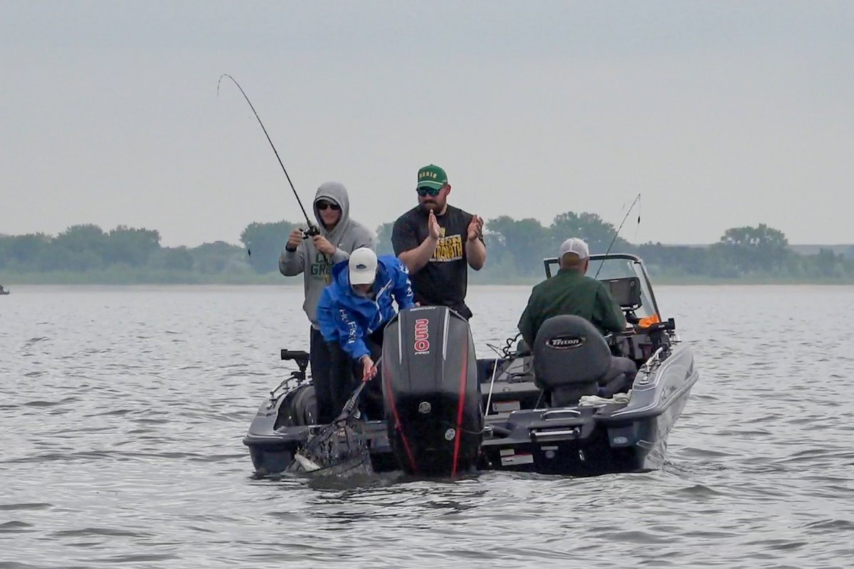 Had an amazing opportunity this weekend to fish with members of The Outdoor Adventure Foundation, Inc.! Look them up on Facebook and online to learn about their mission and work they do. Thank you to the lifelong Bison supporters near Parshall for hosting and feeding us! 🤘