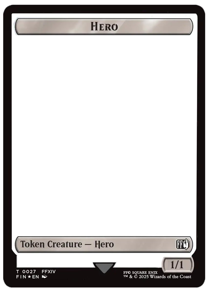 pipparii's tweet image. My friend commissioned me to make a Hero Token of his ffxiv character so I cleaned one of these - free download in my ko-fi - ko-fi.com/s/eb9f102d4c 

#mtg #magitthegathering #herotoken #tokencard #ff #finalfantasy