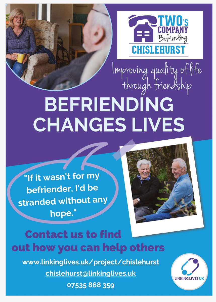 We are delighted that the Chislehurst Society has published a lovely piece about Two's Company in the latest issue of Cockpit. Thank you, Chislehurst Society
linkinglives.uk/project/chisle…