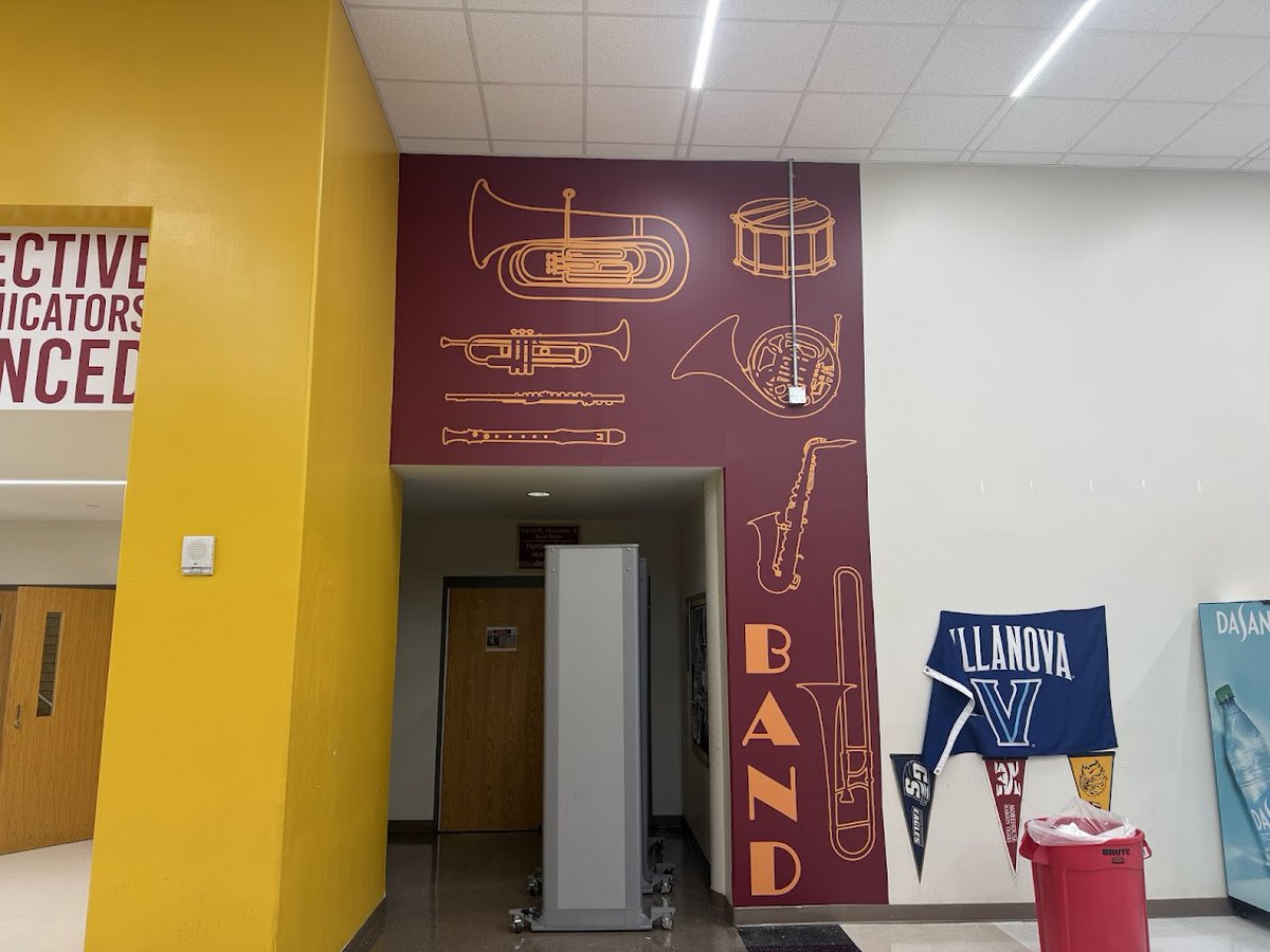 Want to transform an area of your school, give us a call. Need ideas? Not a problem, we can help you with bringing your designs, concepts, and ideas to life. Adhesive vinyl door wraps and wall murals,, give your school's a bold, unmistakable identity. Give us a call today!