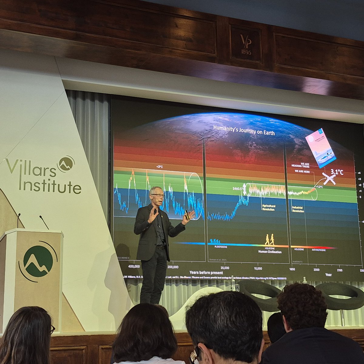 "We depend on the stability of the holocene."  Professor Johan Rockström. We are reaching the tipping zone. #villarsinstitute