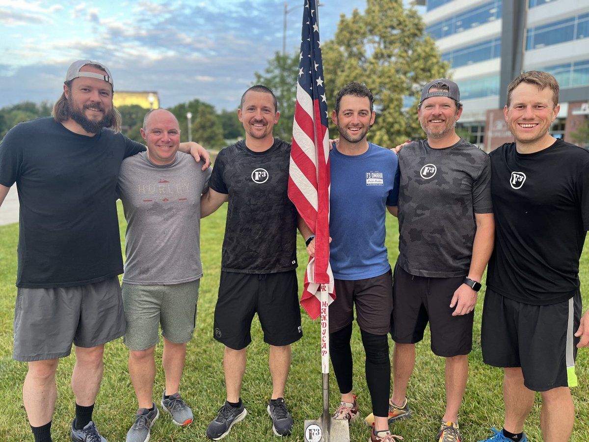 Joe Willman (@joe_willman) on Twitter photo Looking forward to what is guaranteed to be an incredible <a href="/F3Omaha/">F3Omaha</a> morning in the gloom. It’s been a great year serving as the <a href="/F3CornHuskHcap/">F3CornhuskerHandicap</a> Site Q, YHC is humbled.
The shovel flag will be in great hands with PeeWee <a href="/ciaccio402/">John Ciaccio</a>.
5:00 - Pre 🏃/🎒
5:30 - 👊⬇️
6:12 - 🇺🇸➡️
6:18 Looking forward to what is guaranteed to be an incredible <a href="/F3Omaha/">F3Omaha</a> morning in the gloom. It’s been a great year serving as the <a href="/F3CornHuskHcap/">F3CornhuskerHandicap</a> Site Q, YHC is humbled.
The shovel flag will be in great hands with PeeWee <a href="/ciaccio402/">John Ciaccio</a>.
5:00 - Pre 🏃/🎒
5:30 - 👊⬇️
6:12 - 🇺🇸➡️
6:18