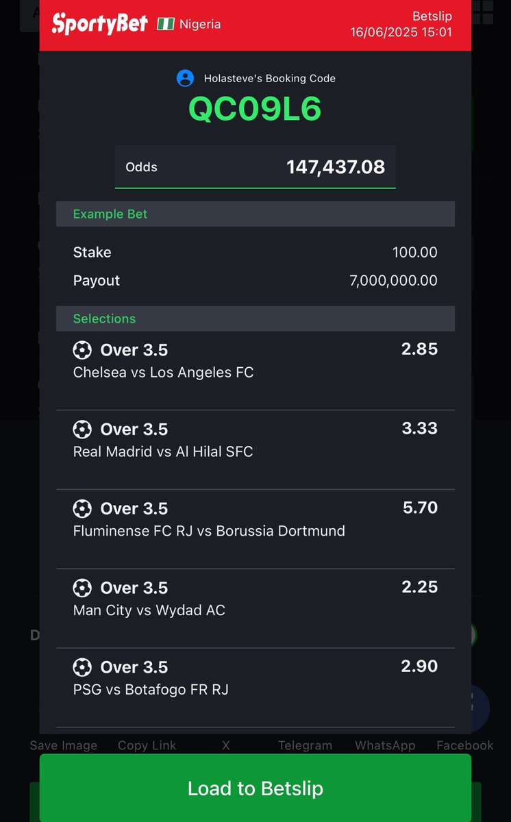 HolaSteve4's tweet photo. #Sportybet 16th - 23rd

#14 to win #125M

🫴5,979,959 odds

#14games 🙏

Edit👇

🫴840,391 odds
 🫴147,437 odds
 🫴4,459 odds
JE1QCM 🫴134 odds

@bello_adefunke @ConvertOdds @iamBigChops @Davidbanksz @MOE__BOY @Ekitipikin @enokay69 @BettKMax @feranmi_flash1 @Fay254_ @_GLOWREE_ https://t.co/i9Pu3cxmgU