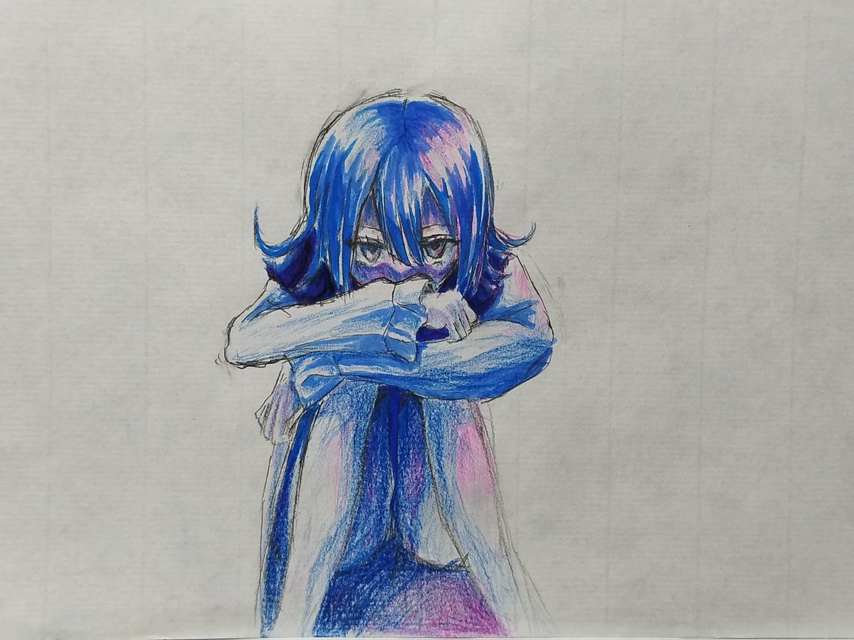 homyzu's tweet photo. #オリキャラ #イラスト #過去絵 
加工してないやつ https://t.co/0wBPPXacVH