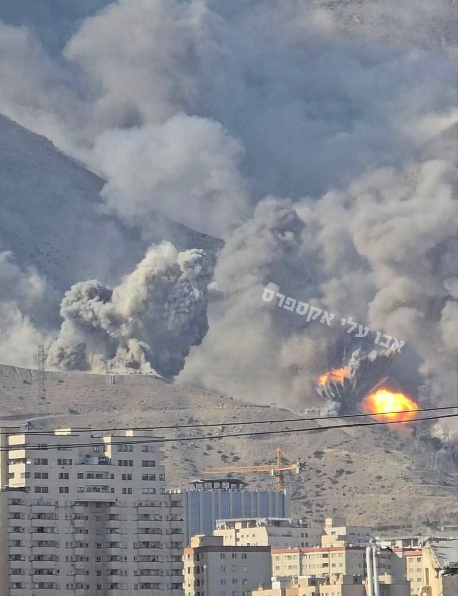 قصف إسرائيلي عنيف على مواقع ومخازن الصواريخ في طهران