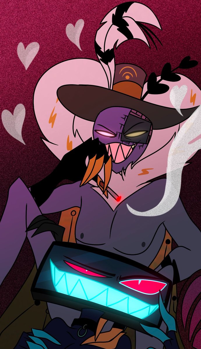 helluvagho70942's tweet photo. Oh lord I really don't know why I had to draw this, but somehow I got the idea🫠 credits to the original artist 💕💕

#hazbinhotel #hazbinhotelart #art #edit #vox #valentino #pride2025 #art #rustyhotel #pride #PrideForAll2025 #rustyhotel #StaticMoth https://t.co/HVL41wOnDQ