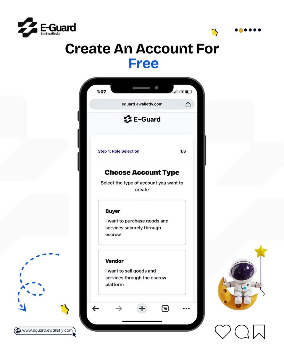 Eguard_E's tweet photo. 🚀Get Paid to Get Started!

E-Guard  is giving ₦2,000 to new vendors just for signing up.

Secure your sales, build trust, and grow fast.

🎁 Claim your bonus now.
No long talk, just business done right.

Your Escrow Partner is Here✨

#eguard #escrow #middleman #vendor https://t.co/HD5mHP83hy