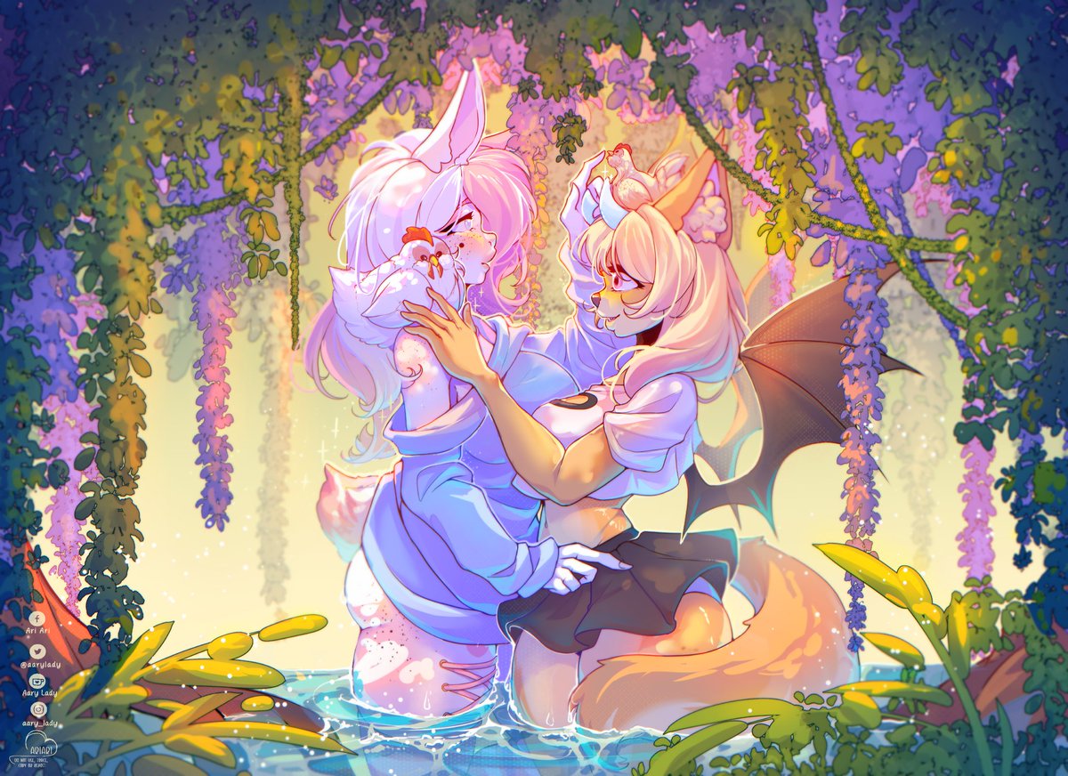 aryladyart's tweet image. Finished commission for a client on Kofi✨❤️