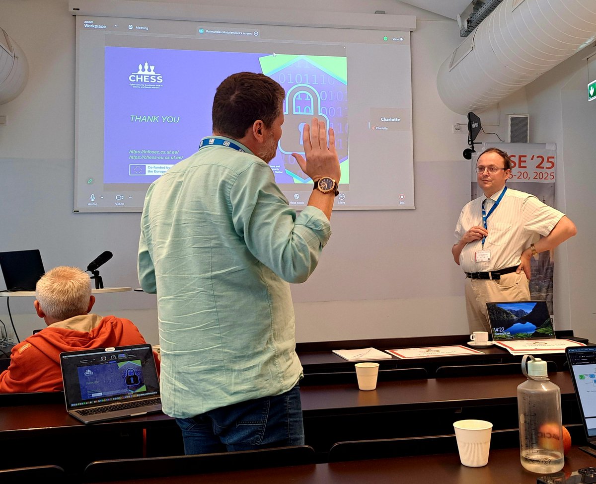 CHESS Cyber-Security Excellence Hub (@chess_eu) on Twitter photo <a href="/CHESS_EU/">CHESS Cyber-Security Excellence Hub</a> #article
How to resolve the conflicts between the goals of #forensic #readiness and the #goals of #privacy in the #Intelligent #Systems?
See the recent paper by <a href="/Lukas_Daubner/">Lukáš Daubner</a>, Jakub Harašta, and <a href="/Raimund94528682/">Raimundas</a> presented at the <a href="/EMMSADconf/">EMMSAD</a> .
See more at: <a href="/CHESS_EU/">CHESS Cyber-Security Excellence Hub</a> #article
How to resolve the conflicts between the goals of #forensic #readiness and the #goals of #privacy in the #Intelligent #Systems?
See the recent paper by <a href="/Lukas_Daubner/">Lukáš Daubner</a>, Jakub Harašta, and <a href="/Raimund94528682/">Raimundas</a> presented at the <a href="/EMMSADconf/">EMMSAD</a> .
See more at: